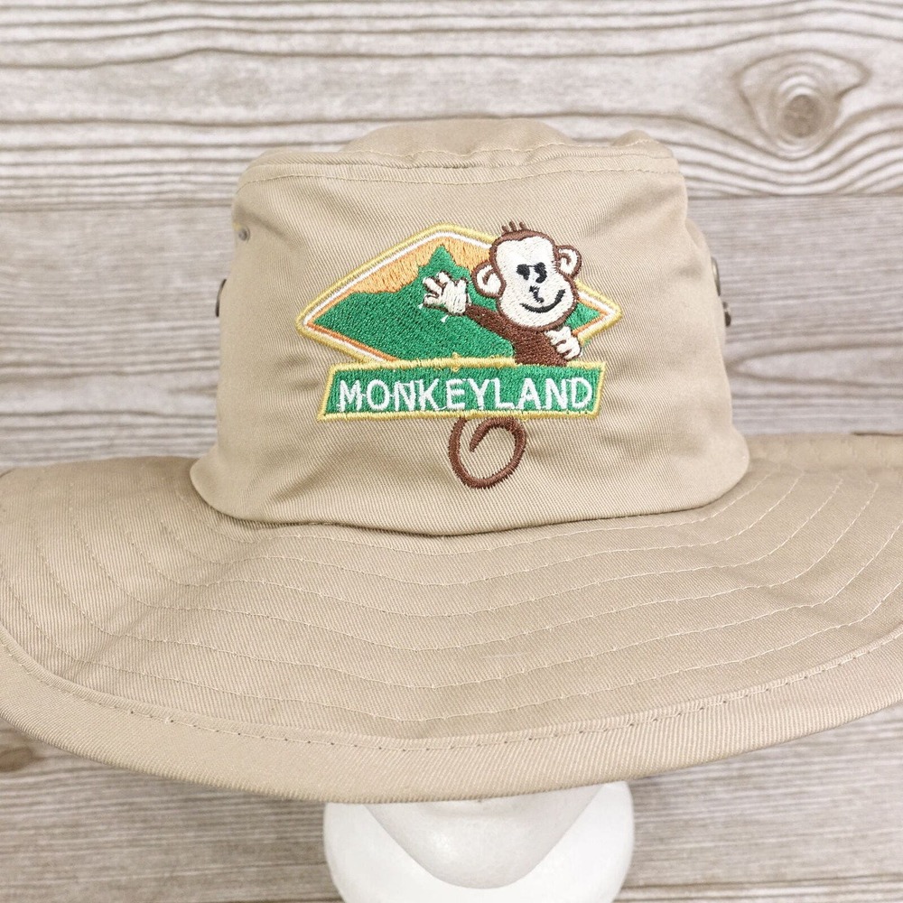 NEW! MONKEYLAND PUNTA CANA TRAVEL TAN TRAPPER HAT CAP SZ M NWT